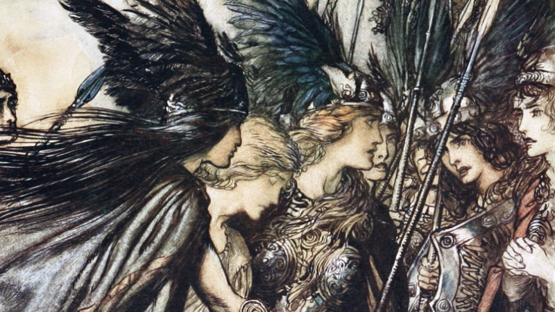 Rackham, Arthur (illus) (1910) The Rhinegold & the Valkyrie